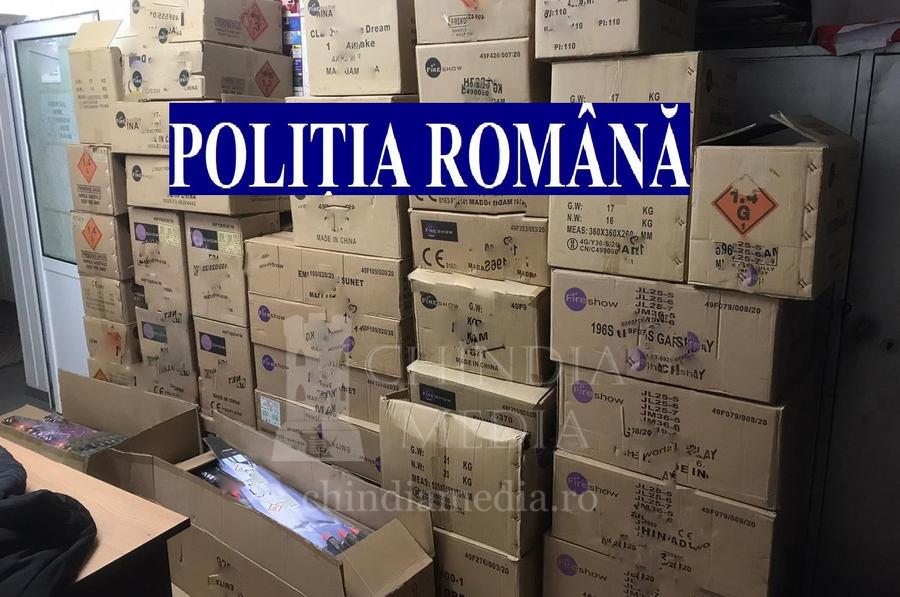 You are currently viewing Polițiștii dâmbovițeni au confiscat 500 de kilograme de articole pirotehnice
