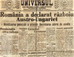 Read more about the article NU-ȚI UITA ISTORIA: 27 AUGUST 1916 – INTRAREA ROMÂNIEI ÎN PRIMUL RĂZBOI MONDIAL