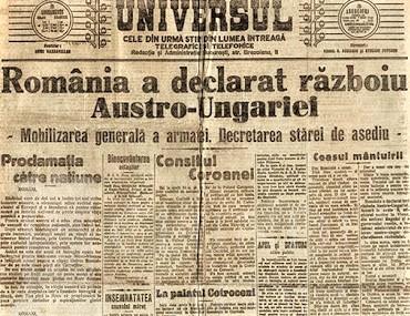 You are currently viewing NU-ȚI UITA ISTORIA: 27 AUGUST 1916 – INTRAREA ROMÂNIEI ÎN PRIMUL RĂZBOI MONDIAL