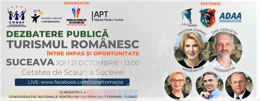You are currently viewing CONAF: Cetatea de Scaun a Sucevei găzduiește a patra dezbatere publică națională „Turismul Românesc: Între impas și oportunitate”