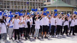 Read more about the article CJ DAMBOVITA: Ziua Europei, sărbătorită astăzi, la Târgoviște-FLASHMOB