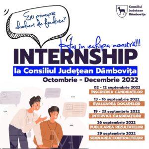 Read more about the article CJ DAMBOVITA: Continuă programul de internship lansat în 2021