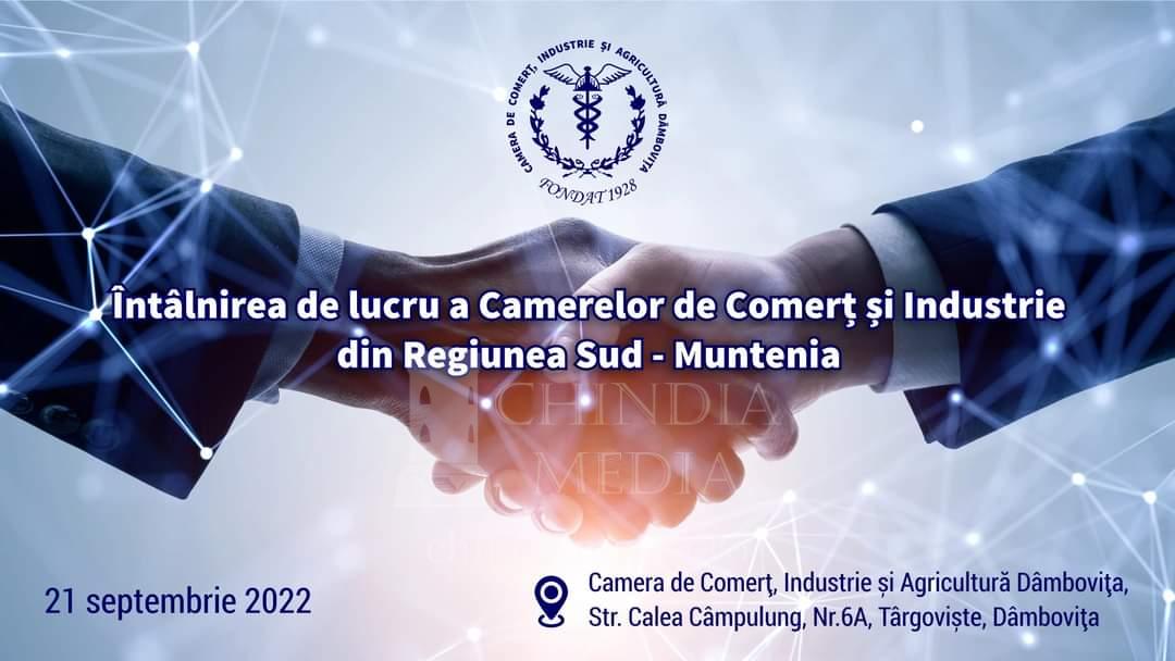 You are currently viewing CAMERA DE COMERȚ DÂMBOVIŢA: Întâlnire de lucru a Camerelor de Comerț din Regiunea Sud-Muntenia