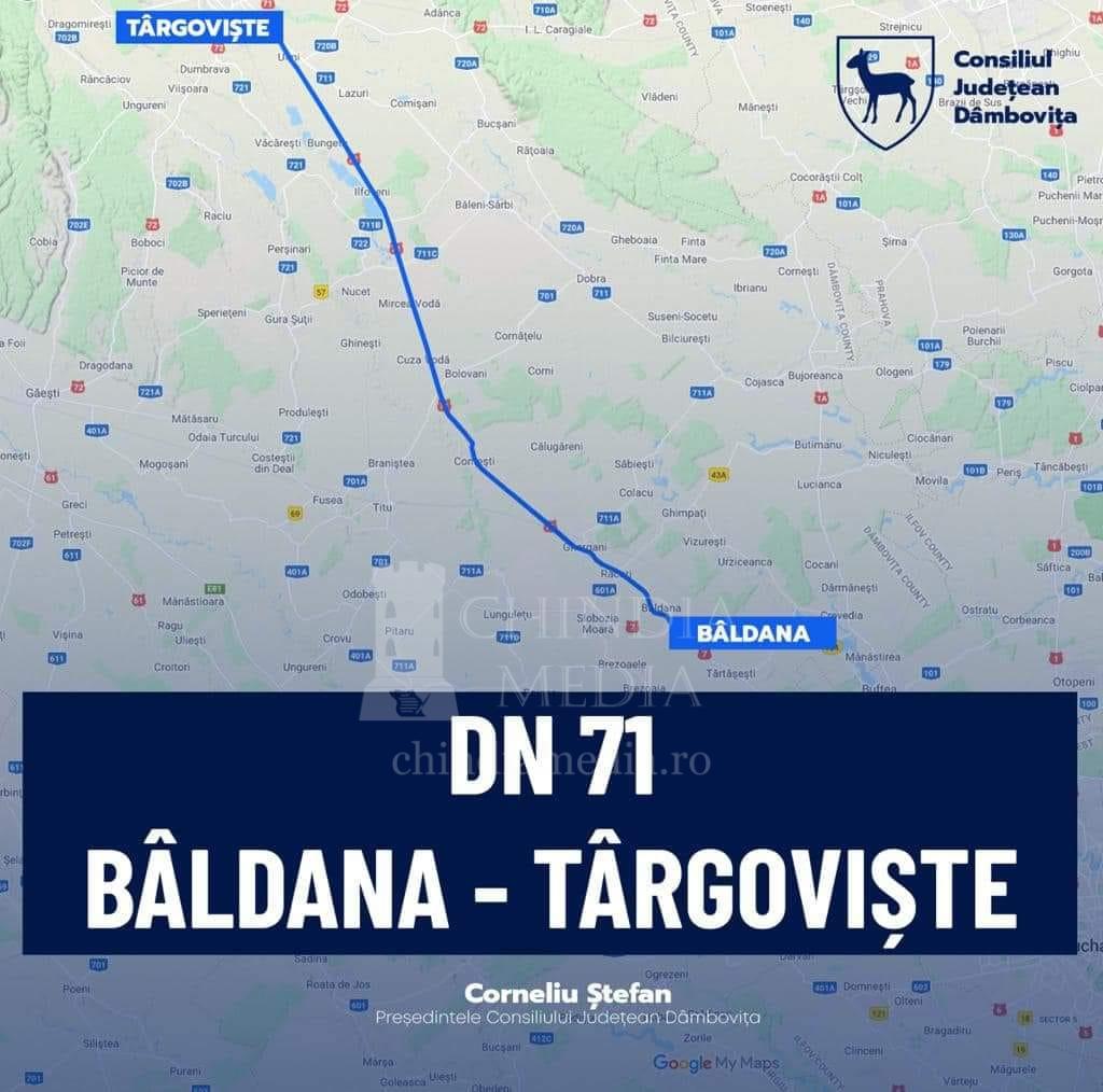 You are currently viewing CJ DAMBOVITA: Reprezentanții firmelor care vor realiza lărgirea la 4 benzi a DN 71 Bâldana – Târgoviște au făcut prima vizită pe teren