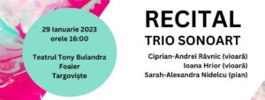Read more about the article CULTURAL: Trio SonoArt – Recital de muzică de cameră