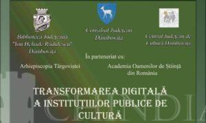 Read more about the article BIBLIOTECA JUDEŢENA DÂMBOVIŢA: Program dedicat Zilei Culturii Naționale