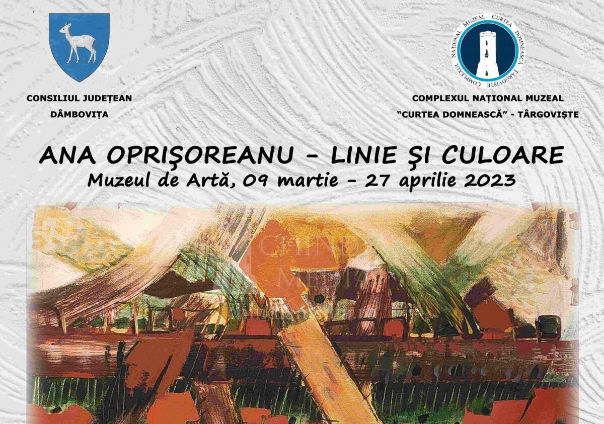 You are currently viewing CJ DAMBOVITA: Expozitie de grafică și pictură „Ana Oprișoreanu, linie și culoare”