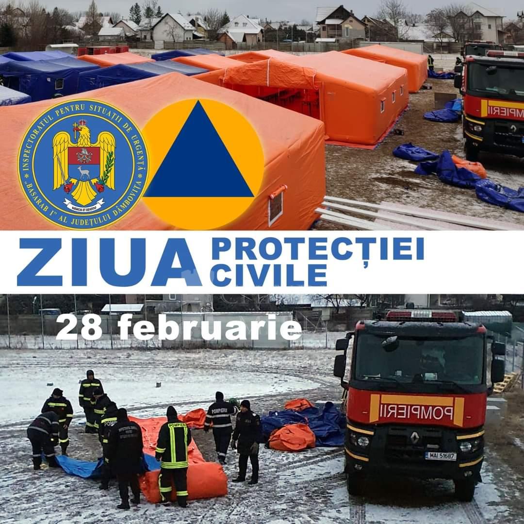 You are currently viewing ISU DAMBOVITA: Activități dedicate sărbătoririi a 90 de ani de la înființarea Protecției Civile în România