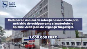 Read more about the article CJ DAMBOVITA:  A fost aprobat proiectul „Reducerea riscului de infecții nosocomiale prin achiziția de echipamente și materiale la Spitalul Județean de Urgență Târgoviște”