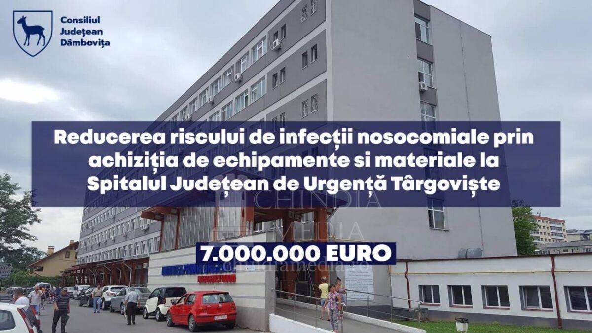 You are currently viewing CJ DAMBOVITA:  A fost aprobat proiectul „Reducerea riscului de infecții nosocomiale prin achiziția de echipamente și materiale la Spitalul Județean de Urgență Târgoviște”