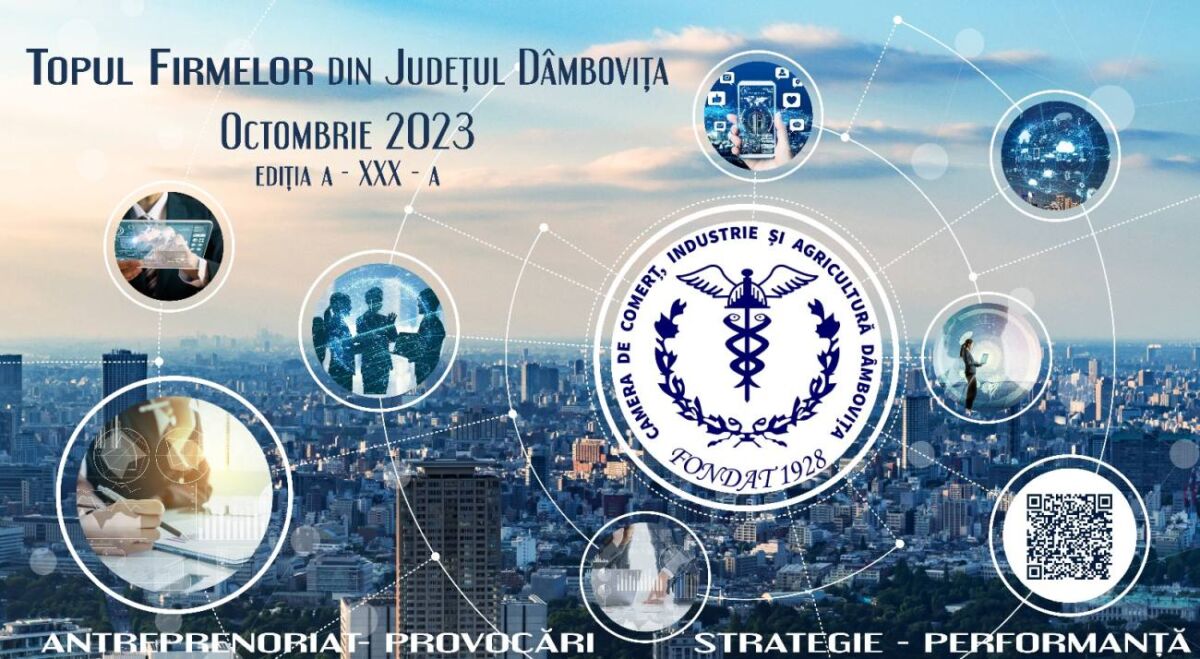 You are currently viewing CAMERA DE COMERȚ DÂMBOVIȚA: Rezervați-vă locul la Gala „Topul Firmelor din Județul Dâmbovița”