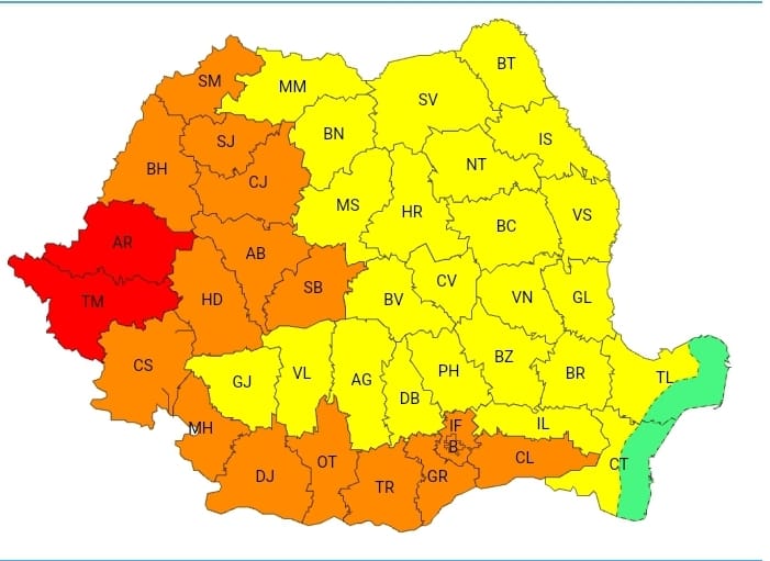 You are currently viewing ISU DAMBOVITA: AVERTIZARE METEOROLOGICĂ – COD GALBEN
