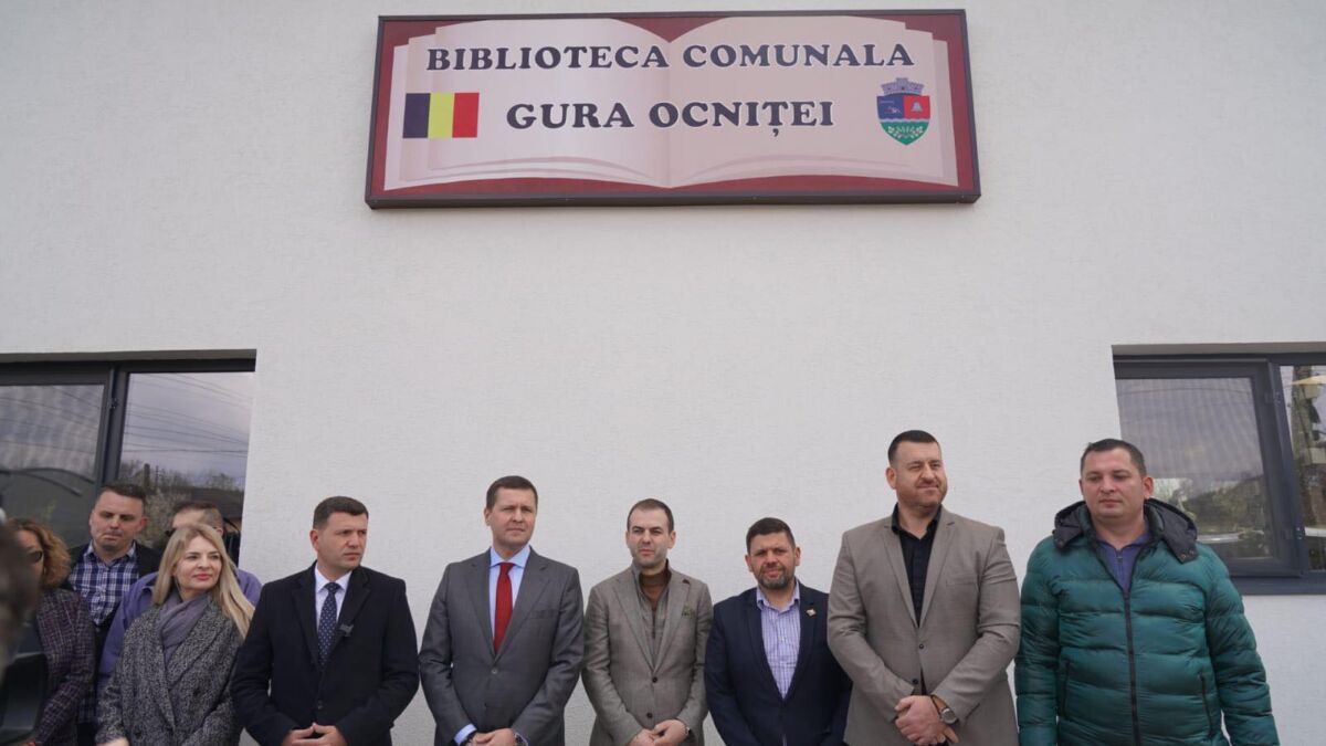 You are currently viewing GURA OCNITEI: A fost inaugurată Biblioteca comunala la Gura Ocniței, realizată cu fonduri PNRR
