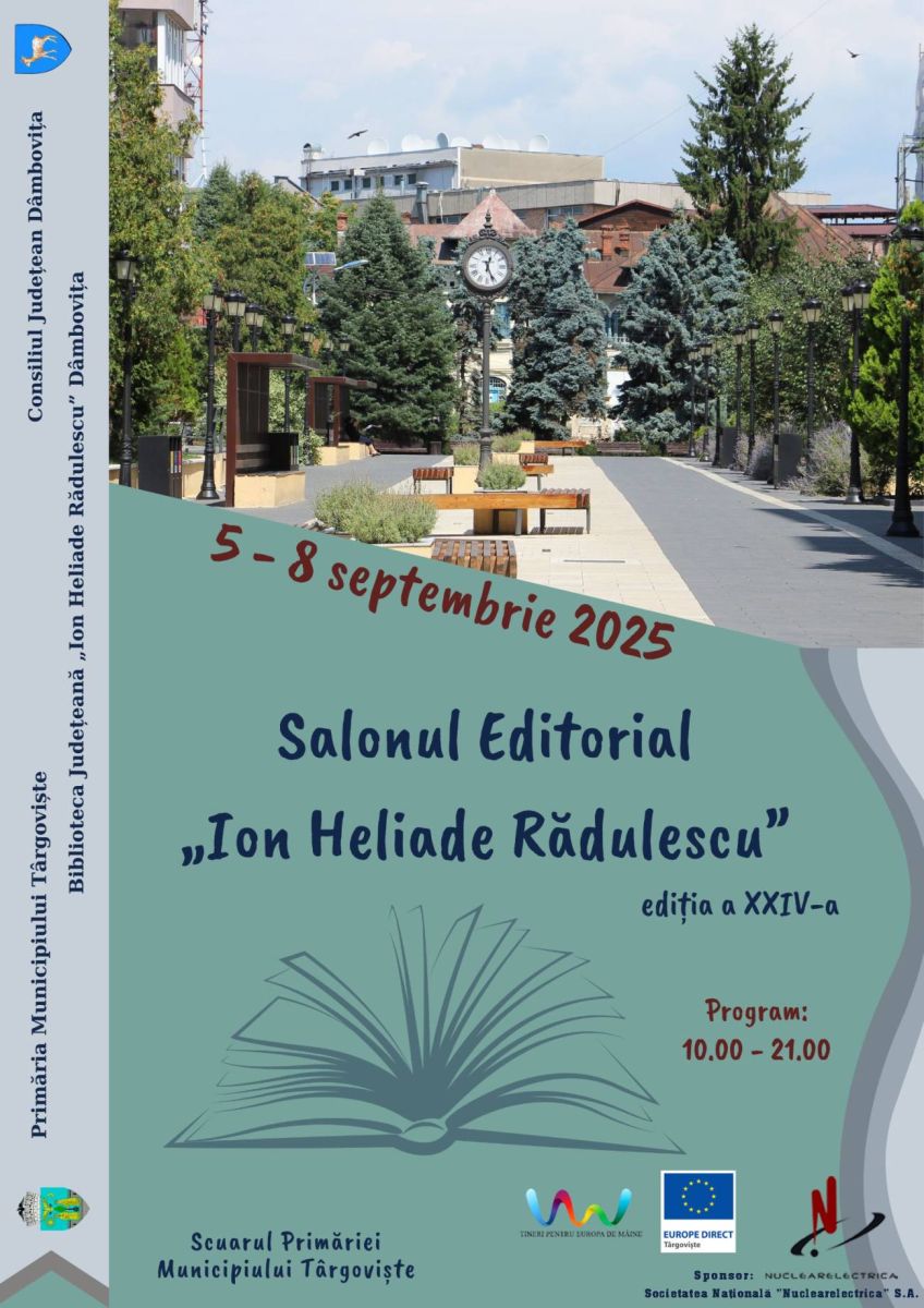 You are currently viewing Biblioteca Judeţeană Dâmboviţa organizează a XXIV-a ediţie a Salonului Editorial „Ion Heliade Rădulescu”