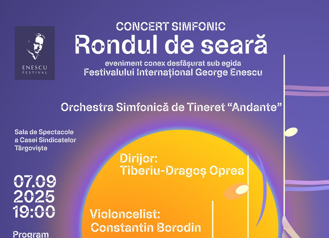 You are currently viewing ASOCIATIA SONOART ADUCE INCA O DATA FESTIVALUL GEORGE ENESCU LA TARGOVISTE