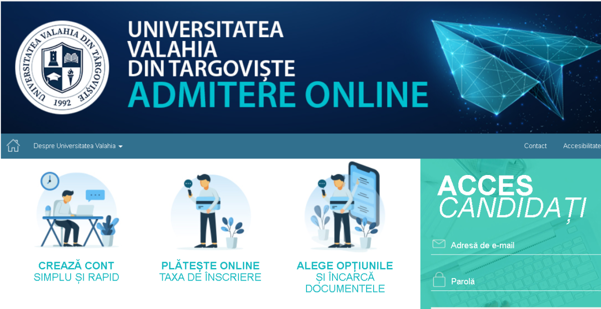 You are currently viewing Universitatea „Valahia” din Târgoviște dă startul admiterii online la licență