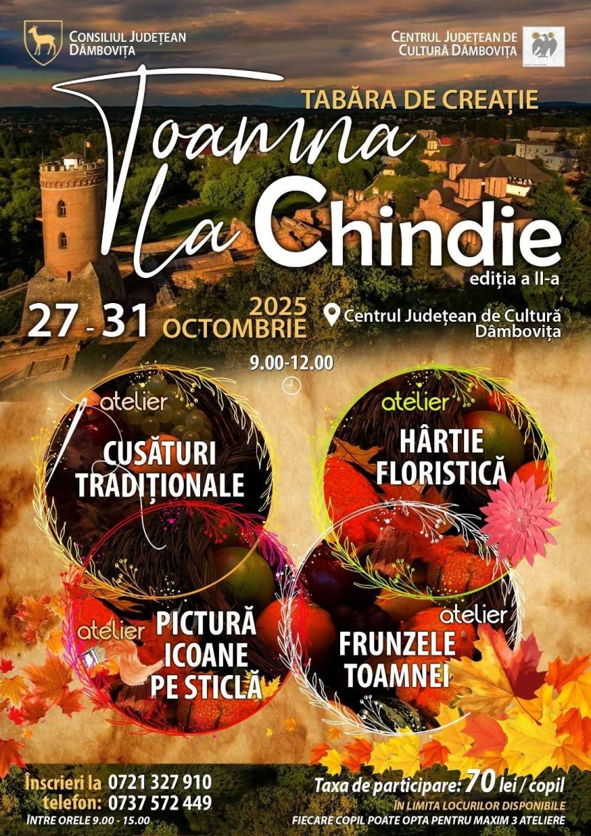 You are currently viewing Activități educaționale în cadrul taberei de creație „Toamna la Chindie”