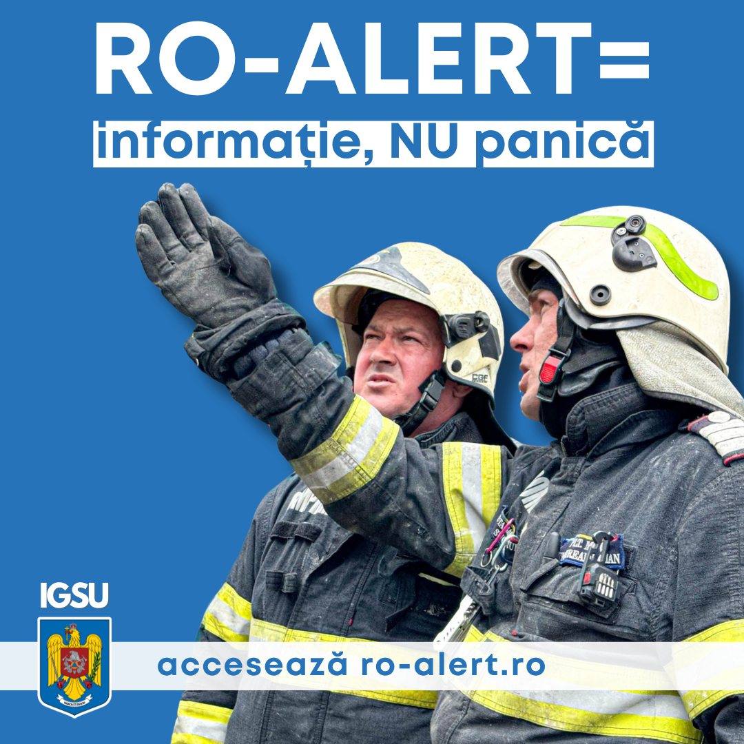 You are currently viewing ISU Dâmbovița: Fiecare mesaj RO-ALERT înseamnă informație, nu panică!