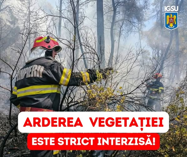 You are currently viewing ISU Dâmbovița: Primele incendii de vegetație au apărut odată cu încălzirea vremii