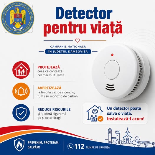You are currently viewing ISU DAMBOVITA: Campania „Detector pentru viață” se derulează și în județul Dâmbovița