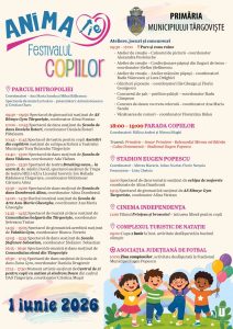 Read more about the article PRIMĂRIA TÂRGOVIȘTE: Festivalului Copiilor – 1 iunie 2026