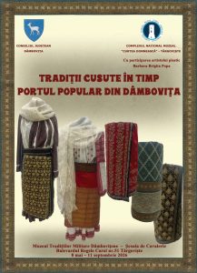 Read more about the article „Tradiții cusute în timp – portul popular din Dâmbovița” – expoziție temporară organizată la Muzeul Tradițiilor Militare Dâmbovițene – Școala de Cavalerie