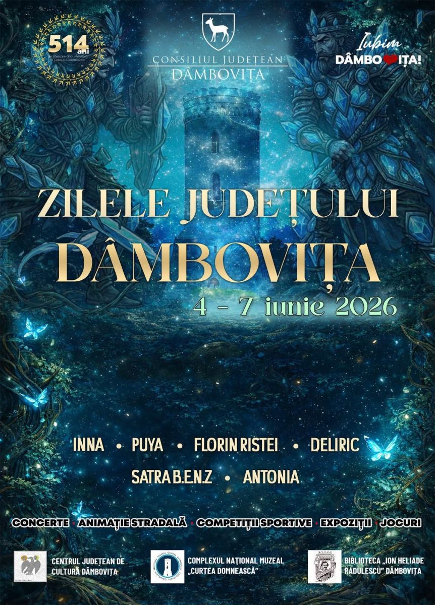 You are currently viewing C.J.DAMBOVIȚA: Zilele Județului Dâmbovița 2026 – Programul zilei de SÂMBĂTĂ