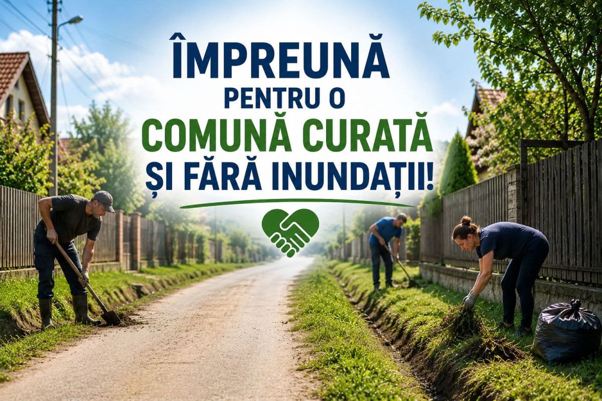 You are currently viewing GEORGE ROTARU: ” ÎMPREUNĂ PENTRU O COMUNĂ MAI CURATA ȘI FĂRĂ INUNDAȚII!”