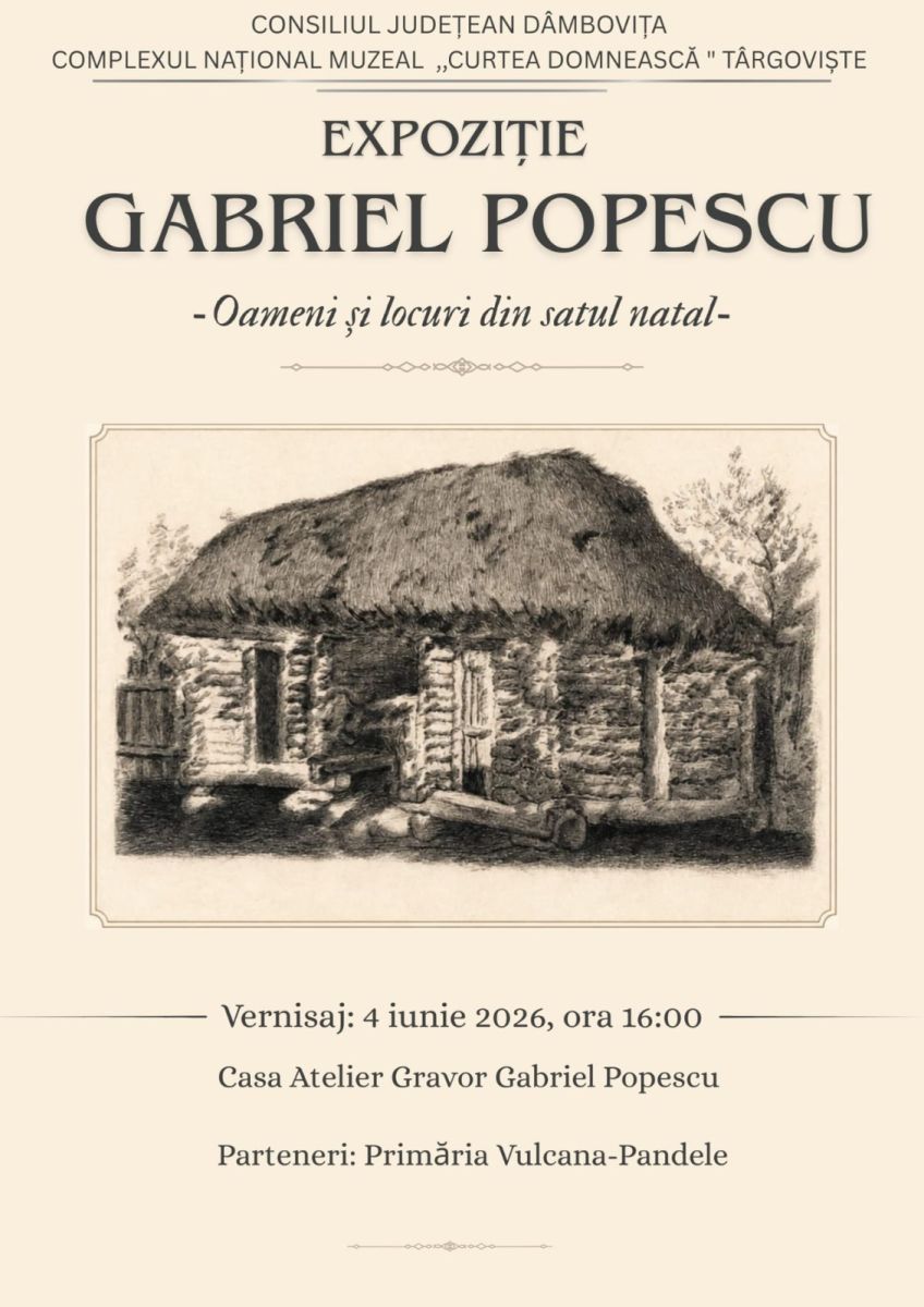 You are currently viewing „Gabriel Popescu – Oameni și locuri din satul natal ” – Expoziție temporară organizată la muzeul din Vulcana-Pandele