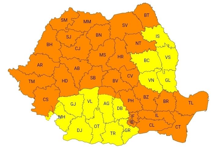 You are currently viewing ISU DÂMBOVIȚA: AVERTIZĂRI METEOROLOGICE DE VREME REA