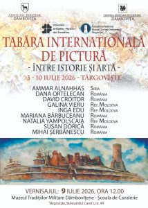 Read more about the article Vernisajul Taberei Internaționale de pictură „Între Istorie și Artă” va avea loc  la Muzeul Tradițiilor Dâmbovițene – Școala de Cavalerie, pe 9 iulie 2026
