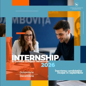 Read more about the article C.J. DÂMBOVIŢA: 1 septembrie – încep înscrierile pentru Internship 2026