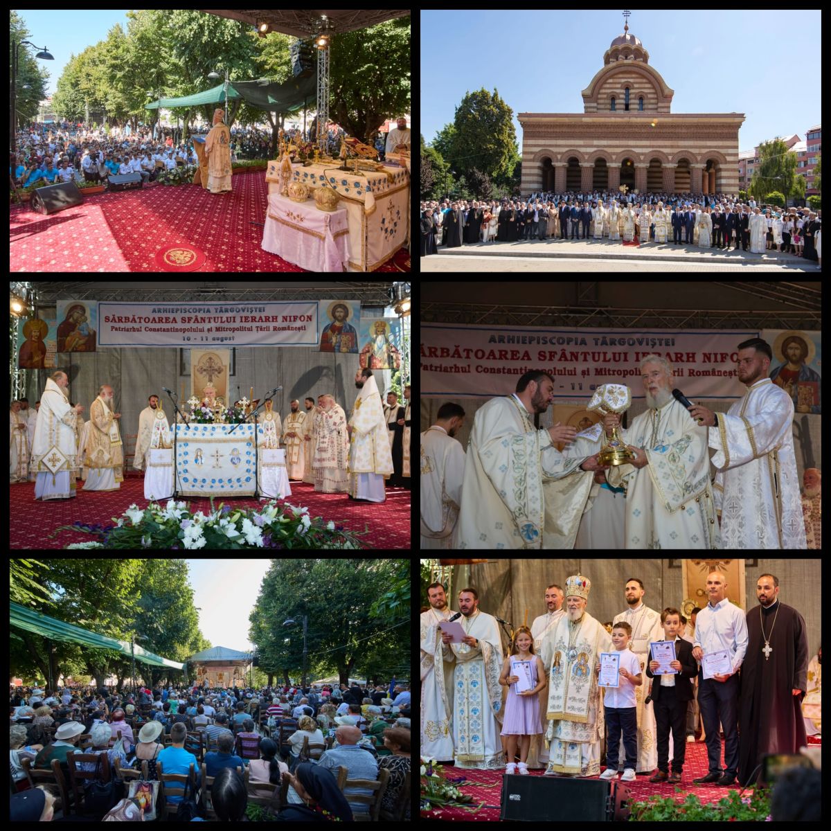 You are currently viewing LA TÂRGOVIȘTE, PESTE 20.000 DE CREDINCIOȘI AU PARTICIPAT LA SĂRBĂTOAREA SFÂNTULUI IERARH NIFON, PATRIARHUL CONSTANTINOPOLULUI ŞI MITROPOLITUL ŢĂRII ROMÂNEŞTI