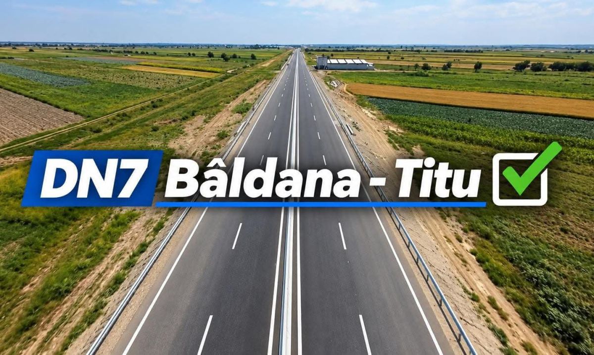 You are currently viewing CORNELIU ȘTEFAN: „Lucrările de lărgire la 4 benzi a DN 7 Bâldana –Titu, au fost recepționate.”