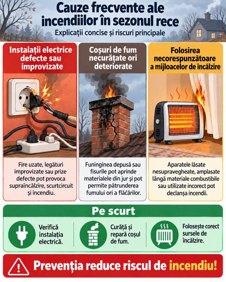 You are currently viewing ISU DAMBOVITA: Avertisment asupra riscului de incendii în sezonul rece.