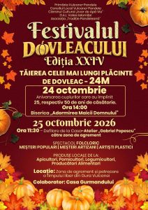 Read more about the article VEDETA FESTIVALULUI DOVLEACULUI -VULCANA PANDELE VA FI PLACINTA DE 24 METRI LUNGIME